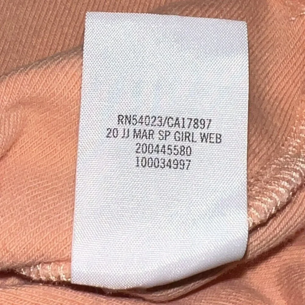 JANIE AND JACK TERRY SWIM COVERUP CORAL‎ ORANGE GIRLS SIZE 7 DRESS RUFFLE BEACH
